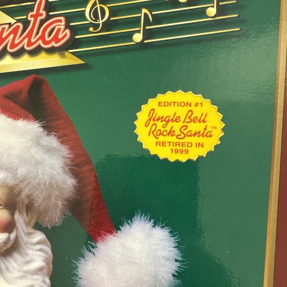 Jingle Bell Rock Dancing Santa 16" LTD 1998 Retired w/Box EUC Christmas 1st Ed - Picture 8 of 8